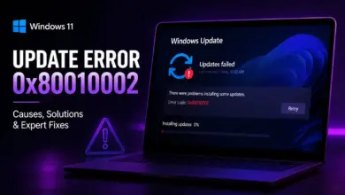 Update Fehler 0x80010002