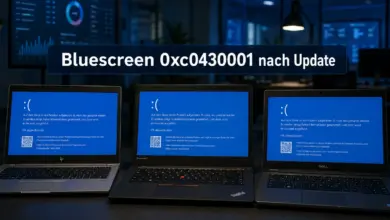 Bluescreens mit Fehlercode 0xc0430001 auf HP-, Lenovo- und Dell-Rechnern nach Juni/Juli-Sicherheitsupdates