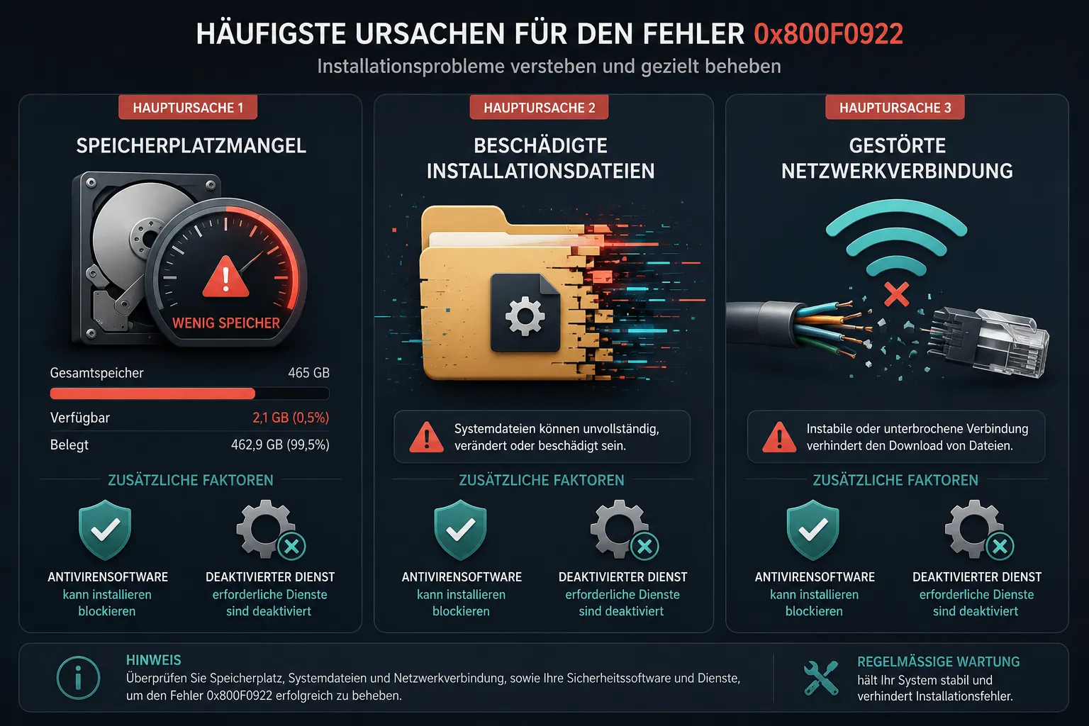 Schritt 5: Windows Update-Komponenten zurücksetzen
