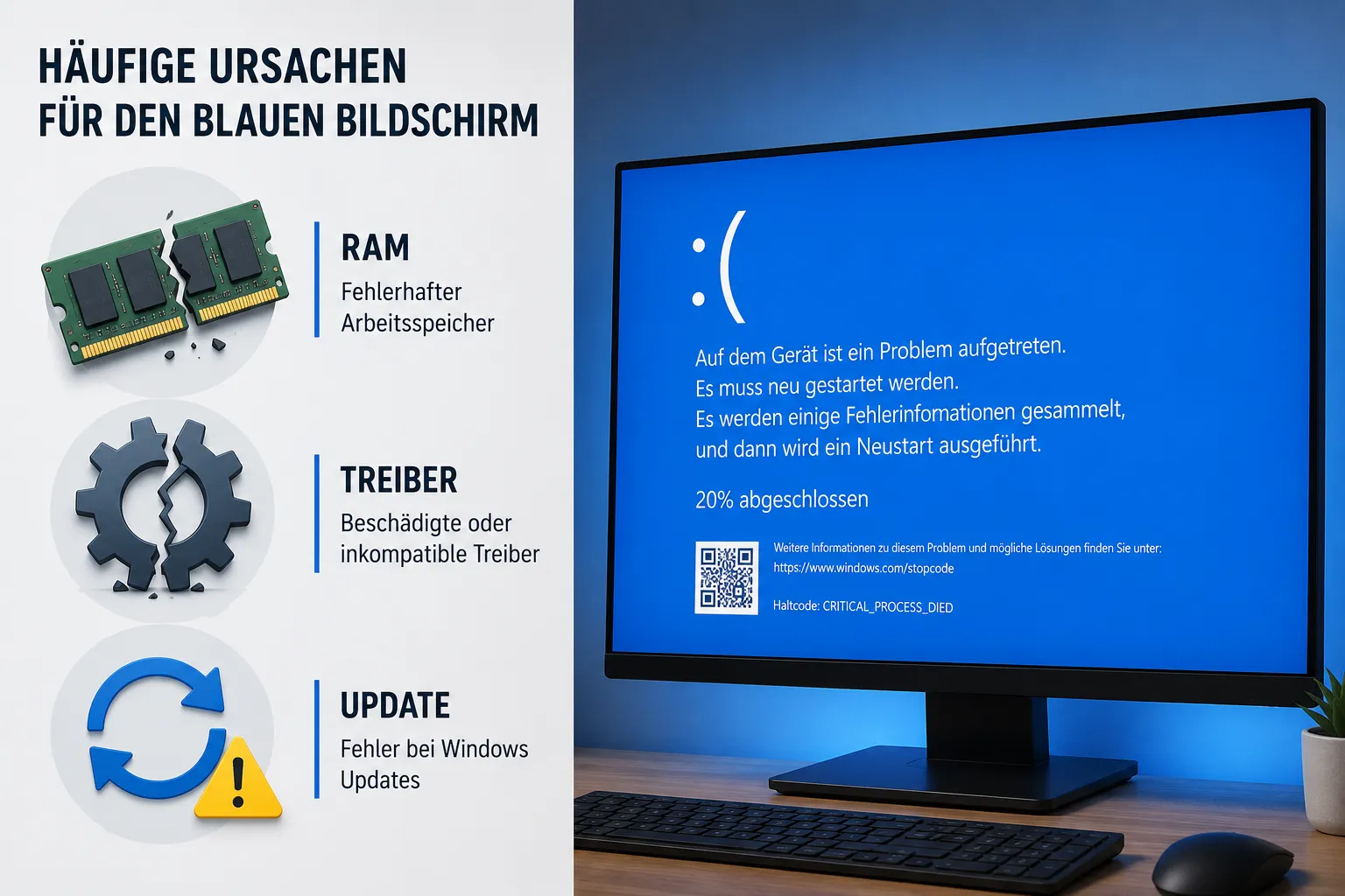 BSoD beheben Windows 10 11: Treiber, RAM und Windows-Update im Überblick