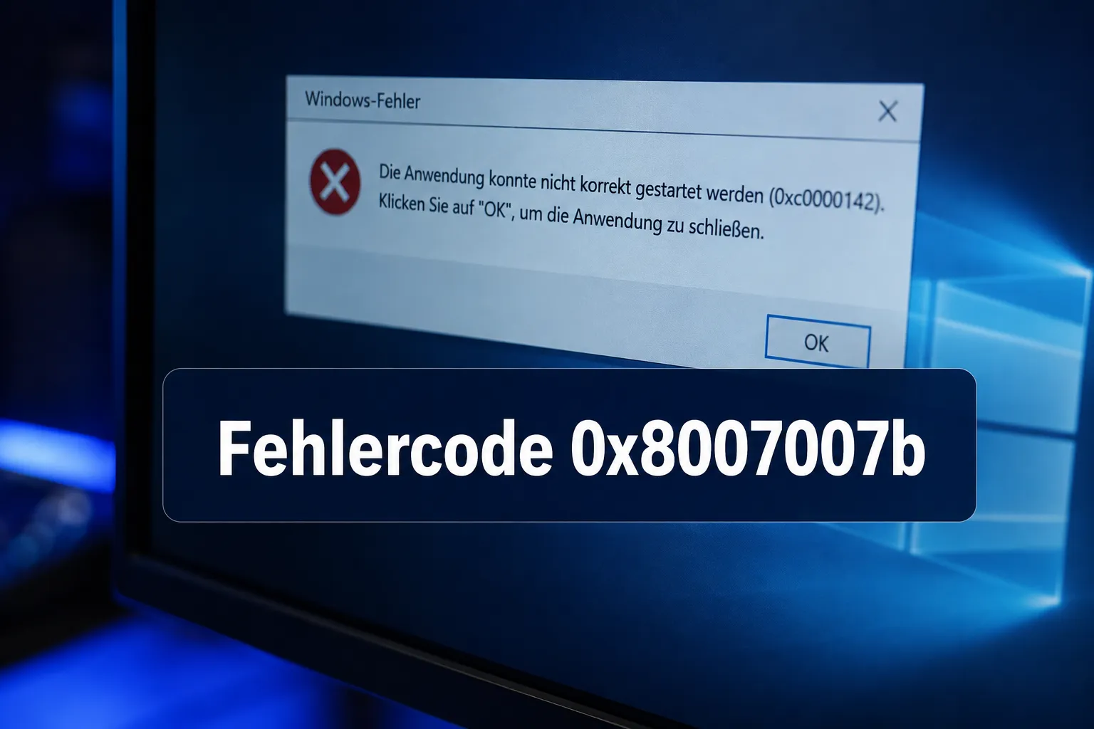 Fehlercode 0x8007007b: Dateiname, Verzeichnisname oder Datenträgerbezeichnung ist falsch