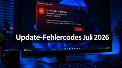 Windows 10/11 Update-Fehlercodes nach dem Patchday Juli 2026 (KB5101650, KB5094127, KB5095189)