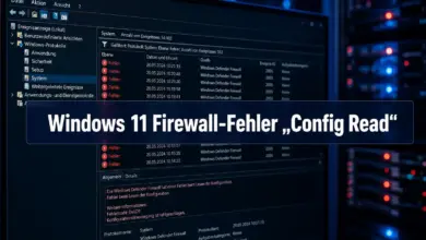 Windows 11 Firewall-Fehler „Config Read Failed, More data is available“ (Ereignis 2042) verstehen und beheben