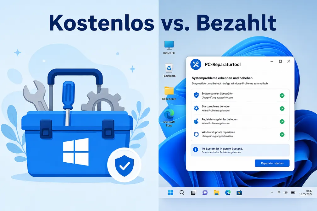 Windows Reparatur-Tools kostenlos vs kostenpflichtig Vergleich