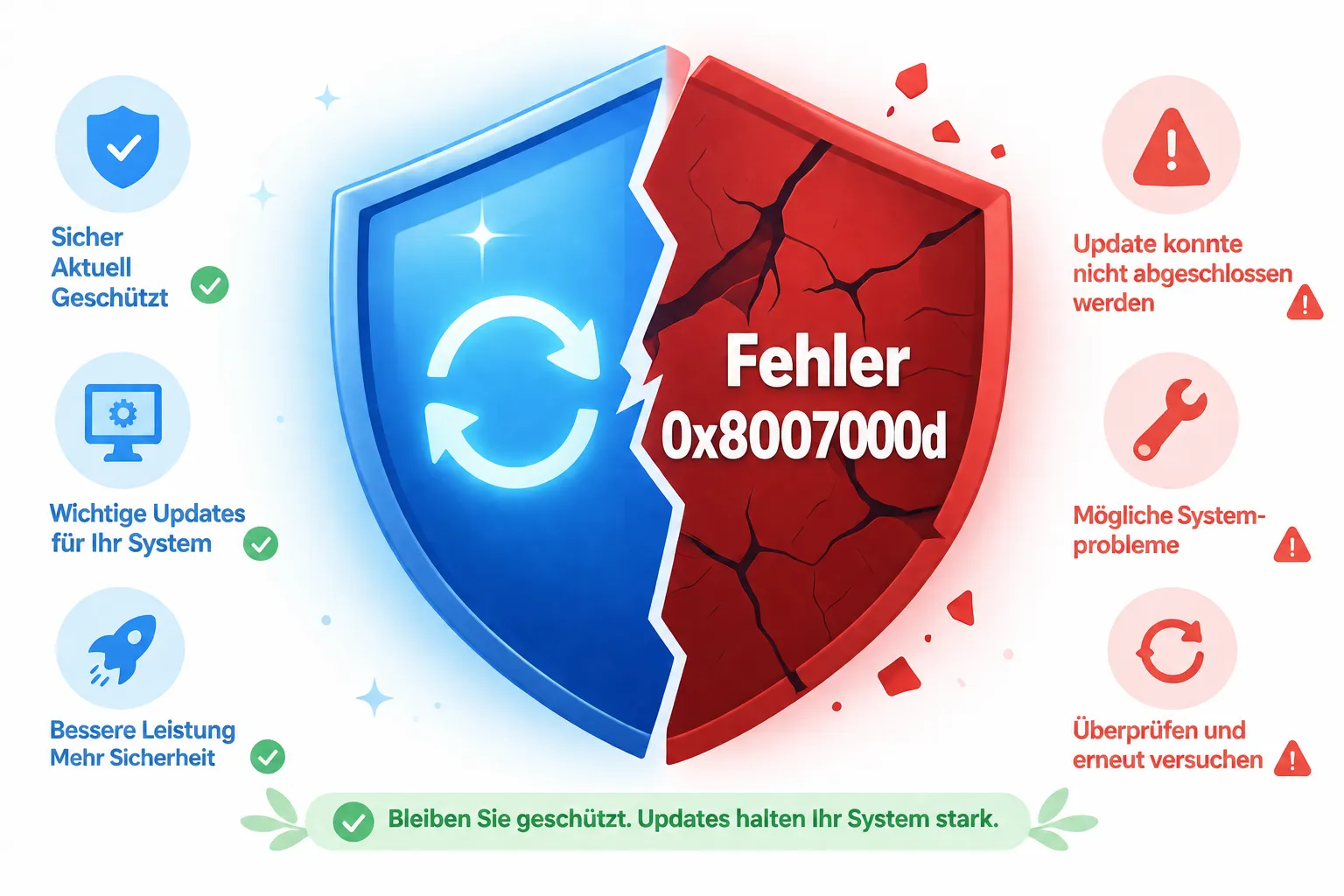 Windows Update Fehler 0x8007000d: Daten sind ungültig – Behebung